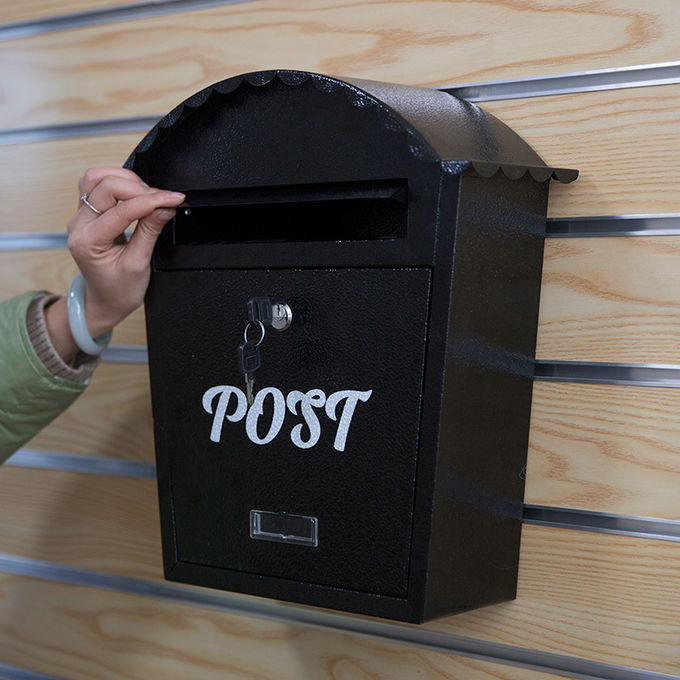 Contrmporary Residential Curbside Mailboxes / Black Wall Mount Mailbox
