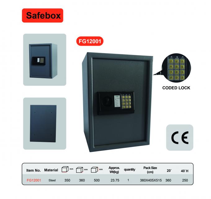 Compact Design Security Safe Box Solid Steel Construction CE Certificated