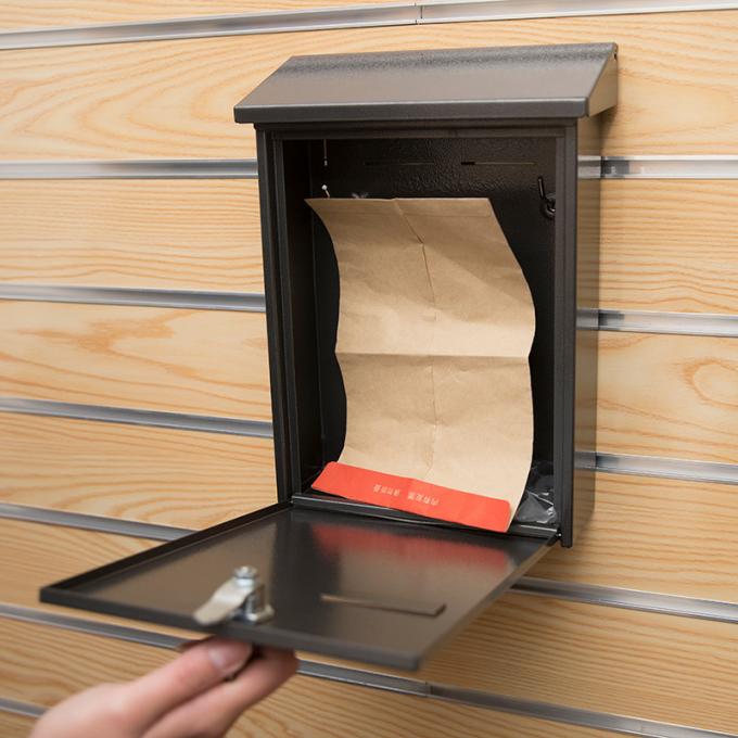 Custom Made Residential Steel Mailbox / Waterproof Garden Letterbox