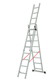 Customized 6063  Aluminum Extension Ladder 3x8 Total Length 489cm