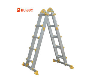 Lightweight   Aluminum Telescopic Ladder 4x5  EN131 Aluminum Extension Ladder