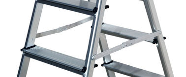 GS Aluminium Platform Steps 2x5 Durable Aluminum Folding Step Stool