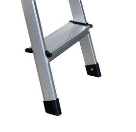 Domestic  Aluminum Step Stool 2x3 Steps Silver Folding Scaffold Ladder