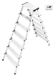 High Aluminum Step Stool 7 Steps Multipurpose Aluminium Foldable Ladder