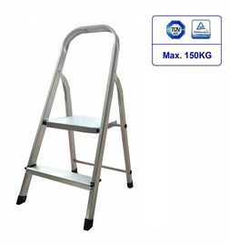 2 - Step Aluminum Step Ladder Extra Large Platform Aluminium Foot Stool
