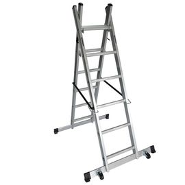 2x6 Aluminium Scaffolding Ladder A Form With 1470x405mm Platform