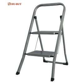 Non Slip Metal Folding Step Stool Skip Resistant Metal 2 Step Stool