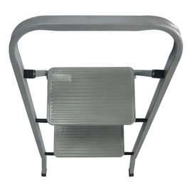 Non Slip Metal Folding Step Stool Skip Resistant Metal 2 Step Stool
