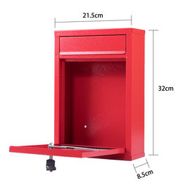 Modern Style Garden Residential Mailboxes With Multi Color 320x215x85mm