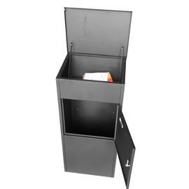 Big Standing Galvanized Metal Parcel Drop Box Indoor Outdoor Mailboxes