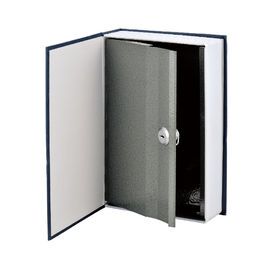 Portable Lockable Money Box , Durable Book Design Metal Cash Box