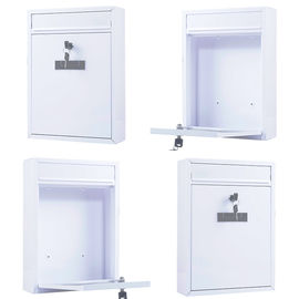 Wall Mount Lockable Modern Outdoor Galvanized Metal Mailbox Letterbox