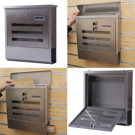 Wall Mount Lockable Modern Outdoor Stainless Steel Mailbox Letterbox