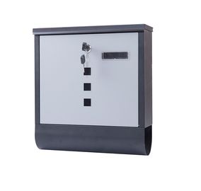 High Quality Wall Mount Lockable Modern Outdoor Galvanized Metal Mailbox Letterbox