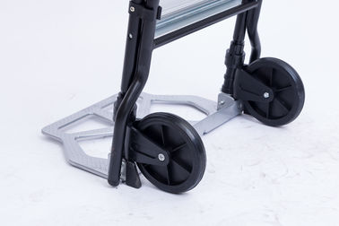 3 Steps Multifunctional Folding Ladder Trolley with Two Wheels