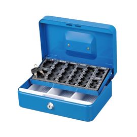 Customized Antitheft Metal Cash Box Euro Money Safe With Removable Coin Tray