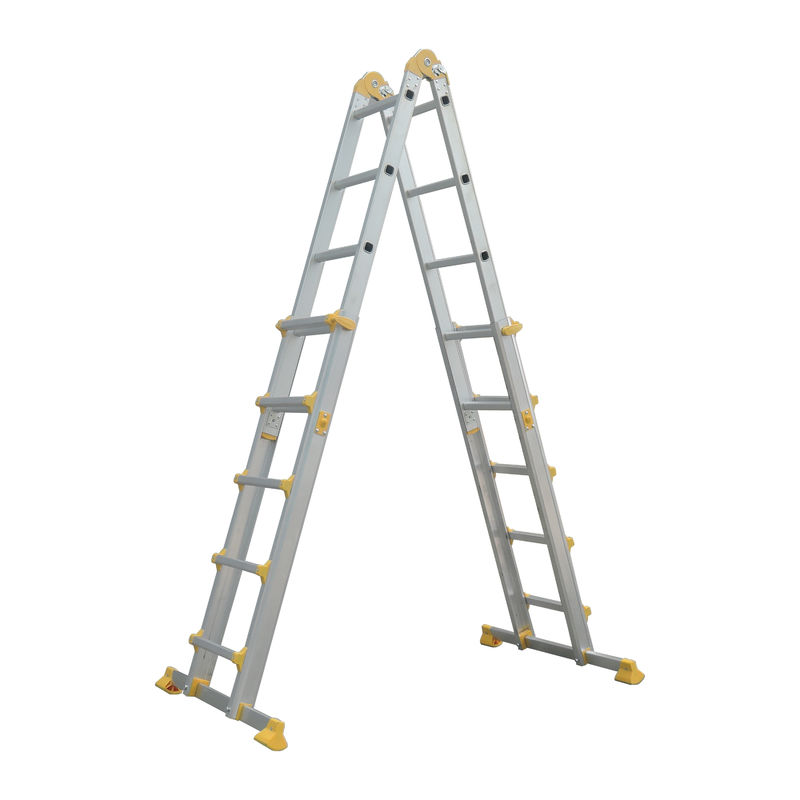 Robust Strength  Aluminum Telescopic Ladder 4x5  Collapsible Extension Ladder