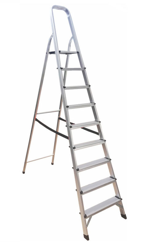9 Steps Stool Household Lightweight Aluminum Step Stool Ladder