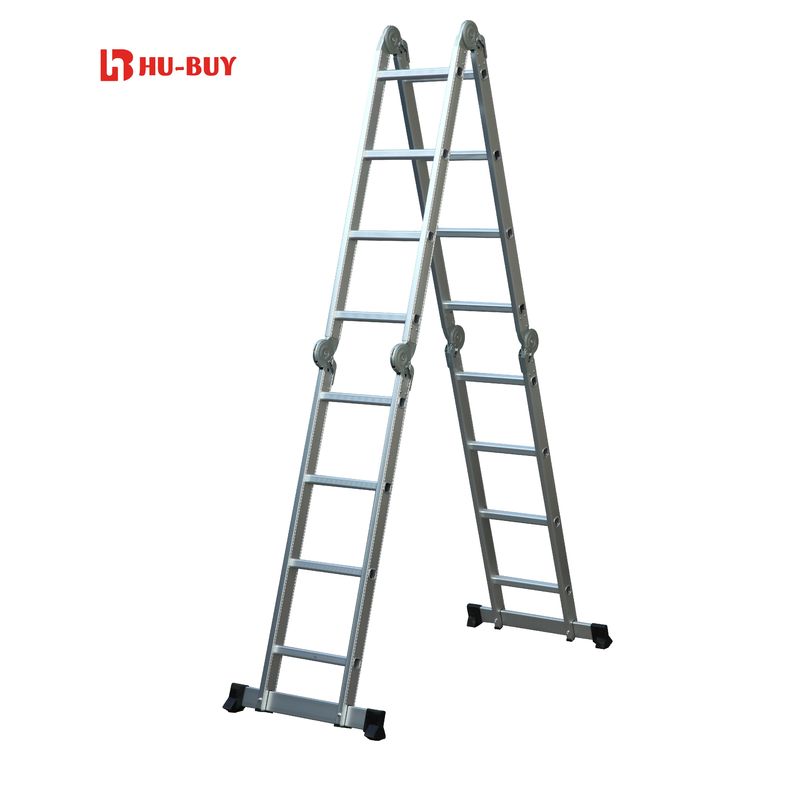 Multi Position Aluminum Extension Ladder Anti Rust EN131 - 4 Certificated