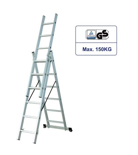 Outdoor Aluminum Extension Ladder  Home Use 3x6 Aluminium Stool Ladder