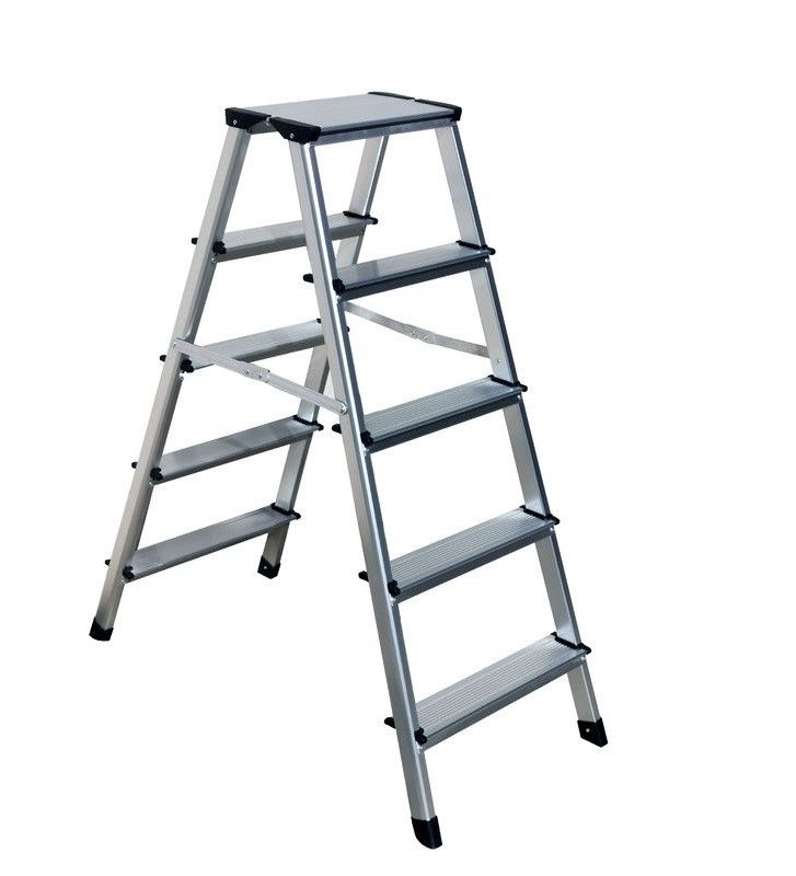 GS Aluminium Platform Steps 2x5 Durable Aluminum Folding Step Stool