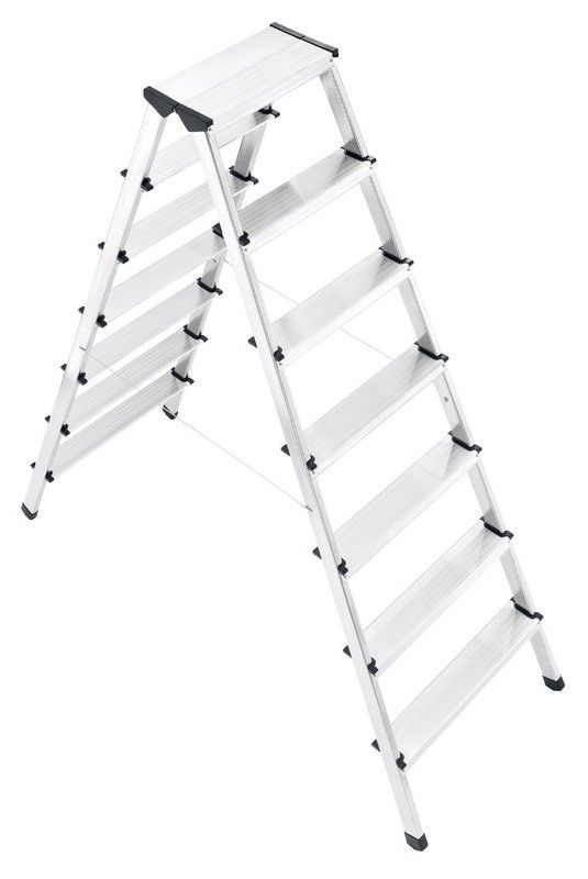 Convenient Aluminum Step Stool Safety Multi Use 2x7 Steps 5.8kg