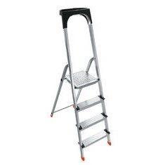 Portable Household Aluminum Step Ladder 4 Steps Easy To Fold And Store