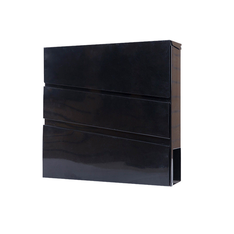 Waterproof Residential Galvanized Metal Mailbox , Outdoor Wall Mounted Post Box