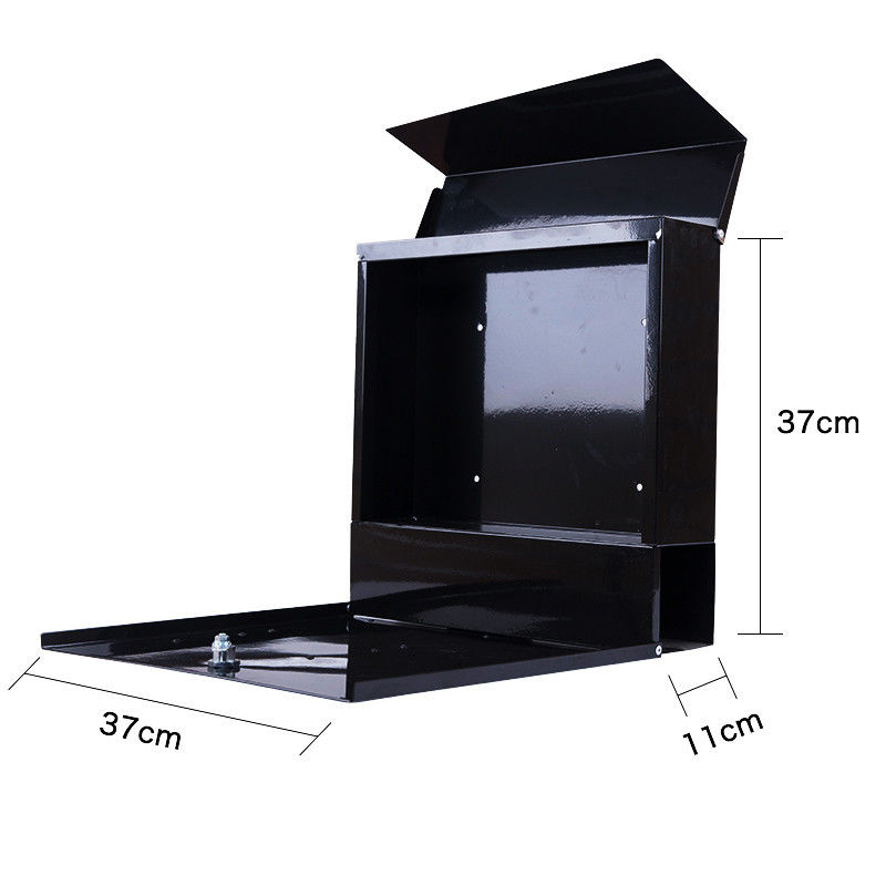Outdoor Wall Mounted Post Box Waterproof Residential Galvanized Metal Mailbox